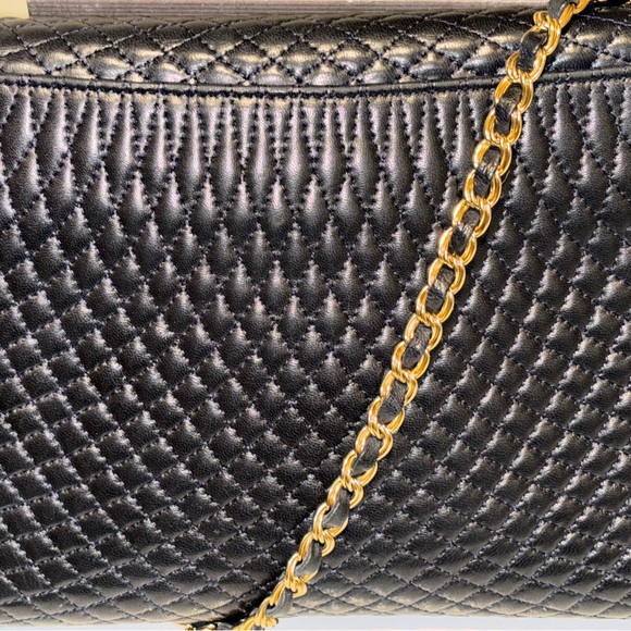 Authentic Bally Leather Quilted Crossbody Handbag/Purse Gold Chainstrap Mint - Picture 9 of 15